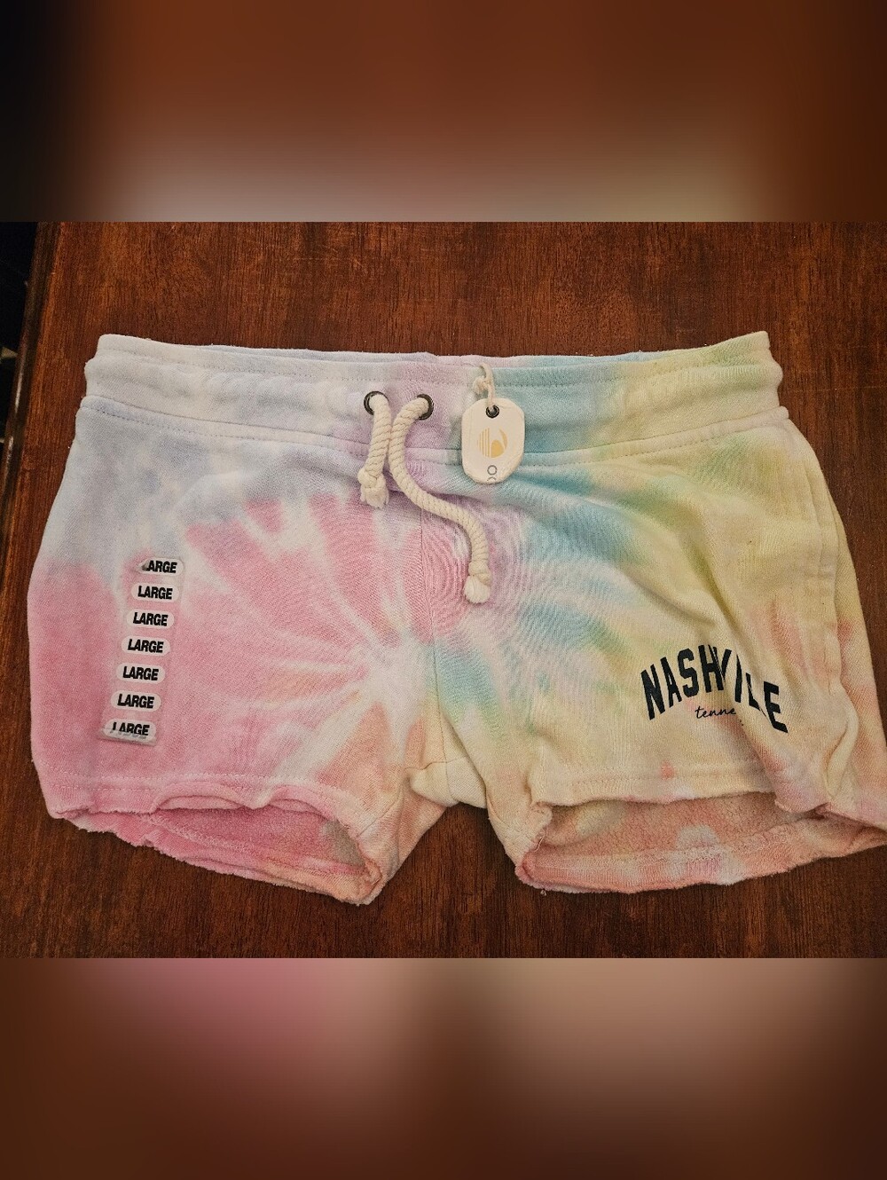 Ocean Drive Tie-Dye "Nashville" Shorts, NWT